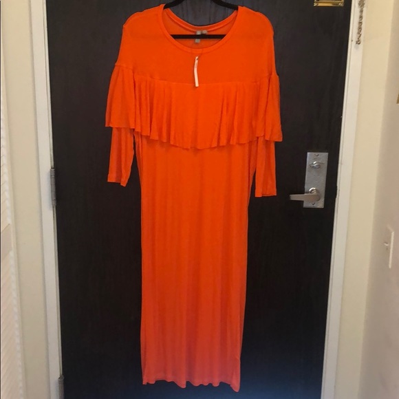 ASOS Ruffle Detail Column Dress - Picture 3 of 9